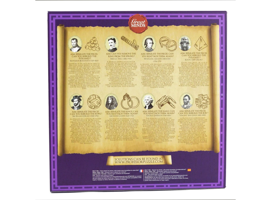 PROFESOR PUZZLE Great Minds: Slávni muži 8v1
