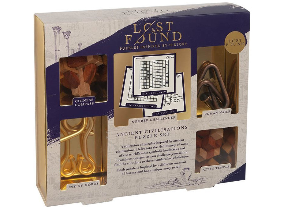 PROFESOR PUZZLE LOST&FOUND: Hlavolam Staroveká civilizácia 5v1