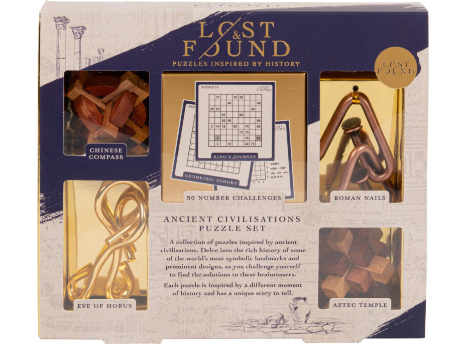 PROFESOR PUZZLE LOST&FOUND: Hlavolam Staroveká civilizácia 5v1