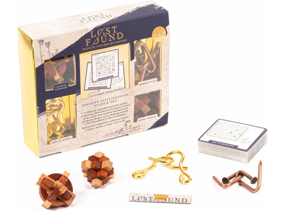 PROFESOR PUZZLE LOST&FOUND: Hlavolam Staroveká civilizácia 5v1