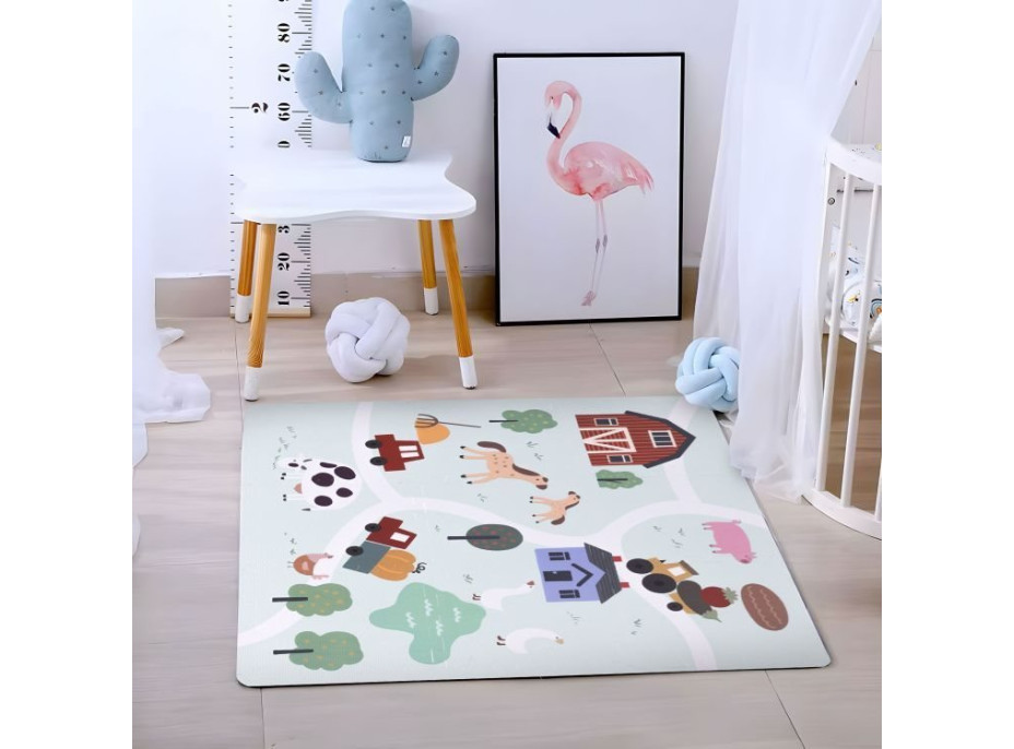 ECOTOYS Penové puzzle Farma s okrajmi