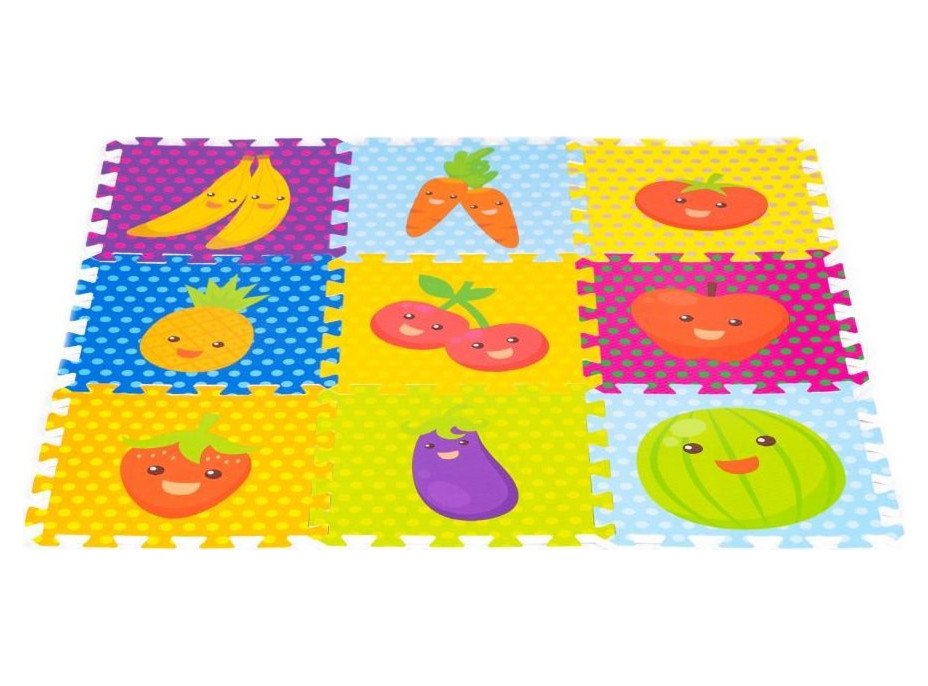 ECOTOYS Penové puzzle Ovocie (28x28)