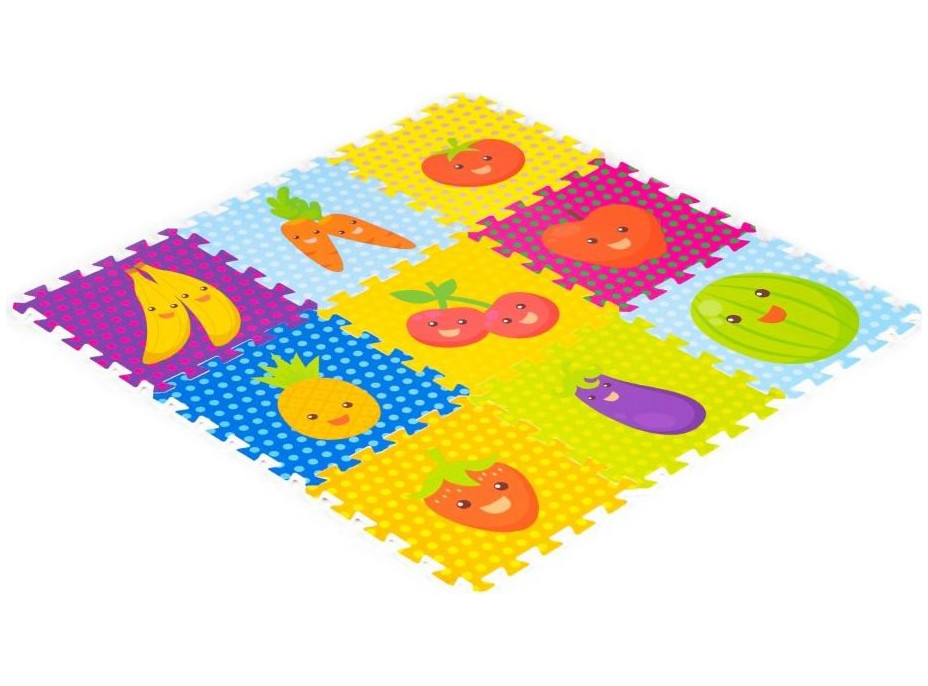 ECOTOYS Penové puzzle Ovocie (28x28)