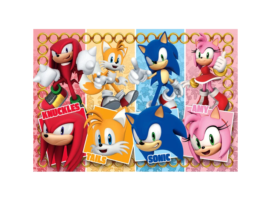 CLEMENTONI Puzzle Ježko Sonic MAXI 60 dielikov