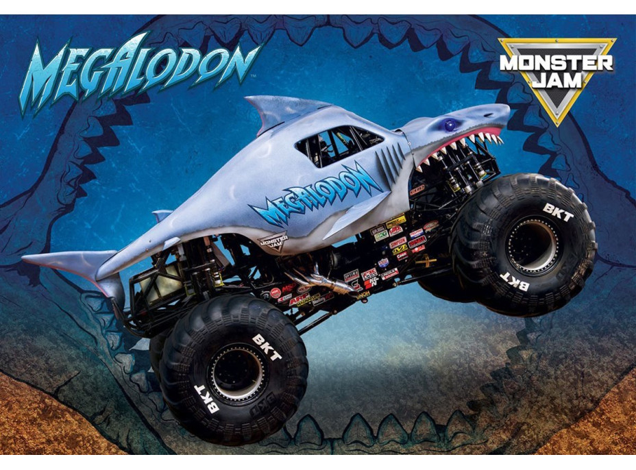 EUROGRAPHICS Puzzle vo desiatovom boxe Megalodon Monster Jam 100 dielikov