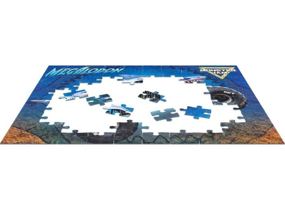 EUROGRAPHICS Puzzle vo desiatovom boxe Megalodon Monster Jam 100 dielikov