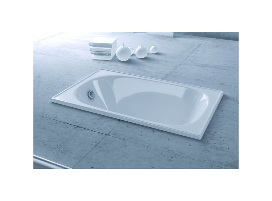 SMAVIT Smaltovaná vaňa 105x70cm, biela V105X70P