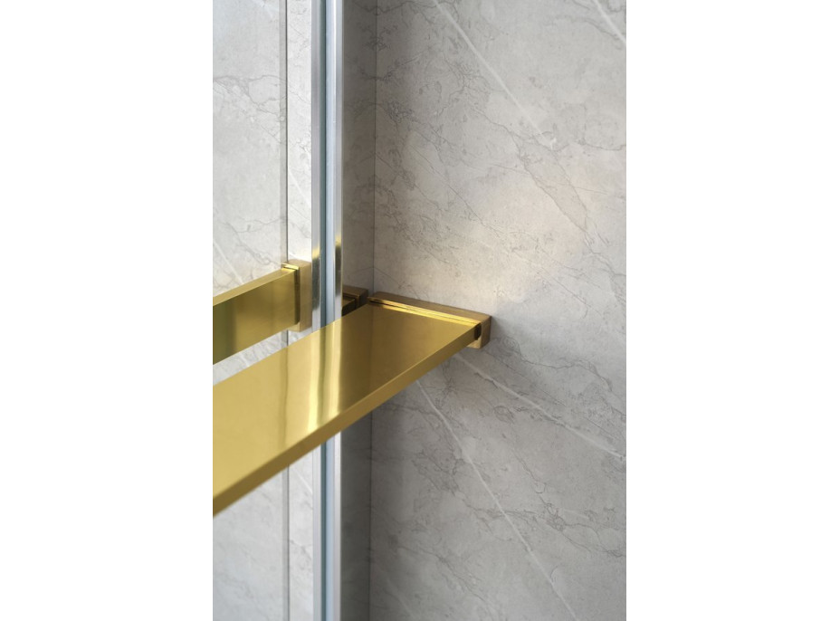 Sapho Polica na walk-in zástenu, 142cm, zlato mat EG1446