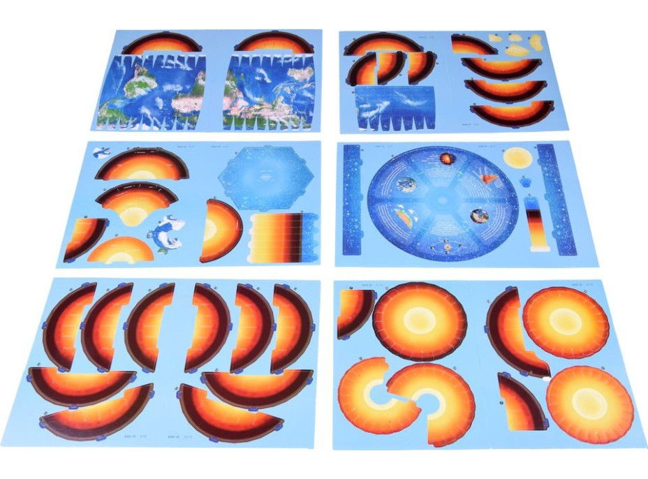 JOKOMISIADA 3D puzzle Planéta Zem - štruktúra 50 dielikov
