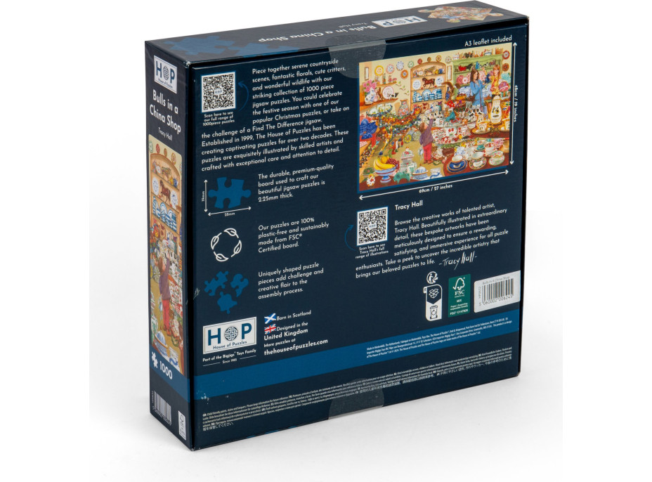 HOP Puzzle Býci v obchode s porcelánom 1000 dielikov