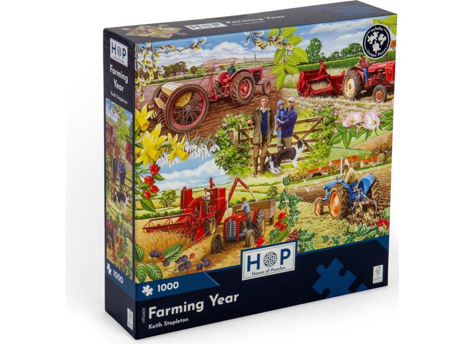 HOP Puzzle Farmárov rok 1000 dielikov