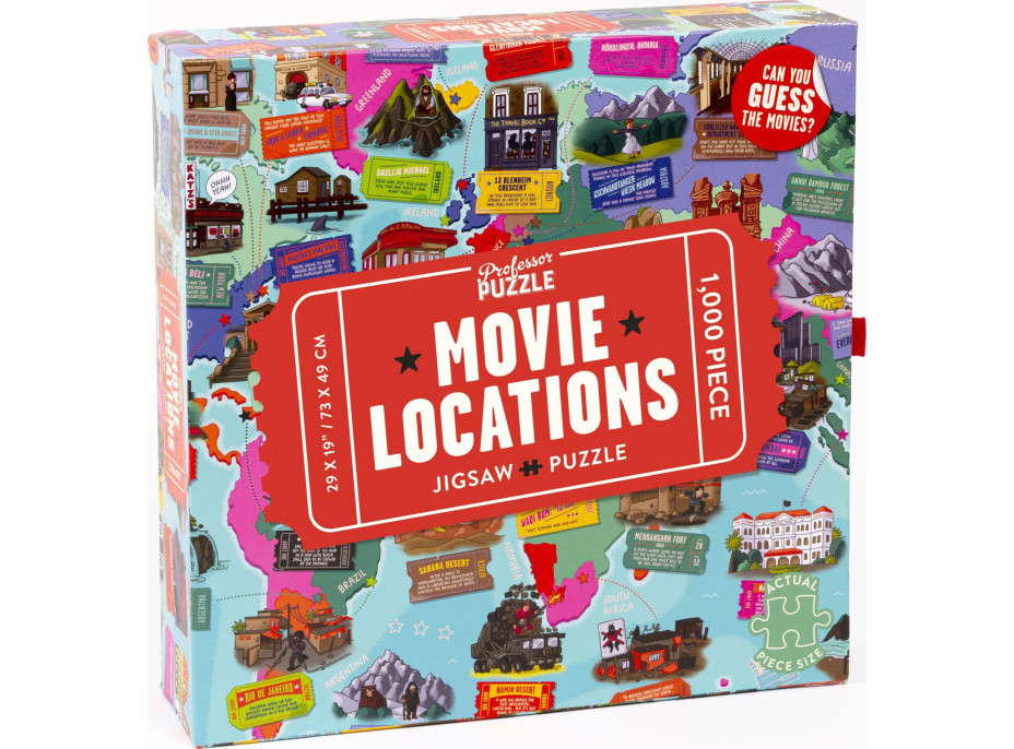 PROFESOR PUZZLE Puzzle Filmové miesta 1000 dielikov