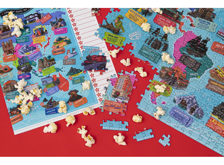PROFESOR PUZZLE Puzzle Filmové miesta 1000 dielikov