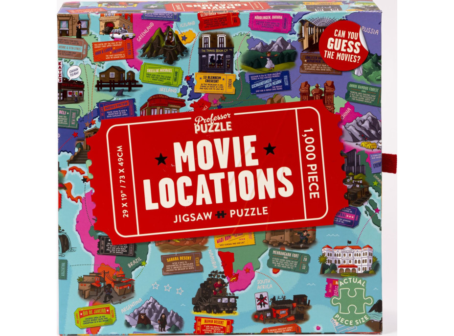 PROFESOR PUZZLE Puzzle Filmové miesta 1000 dielikov