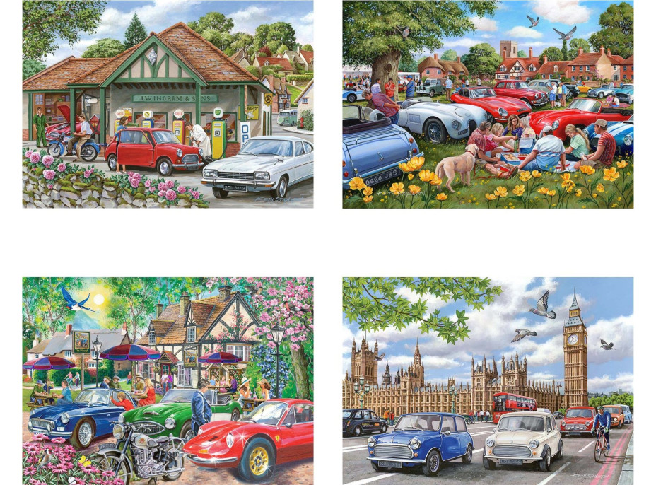 HOP Puzzle Pekný deň na prechádzku 4x500 dielikov