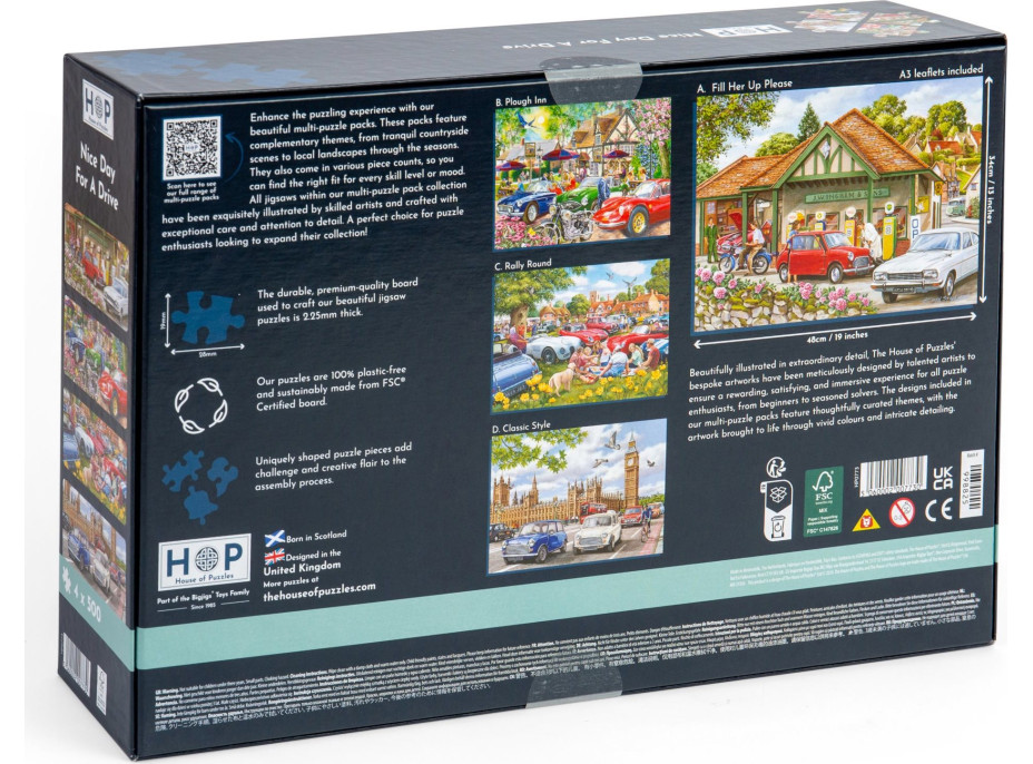 HOP Puzzle Pekný deň na prechádzku 4x500 dielikov