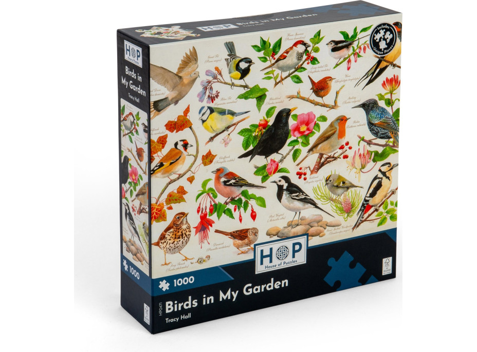 HOP Puzzle Vtáky v záhrade 1000 dielikov