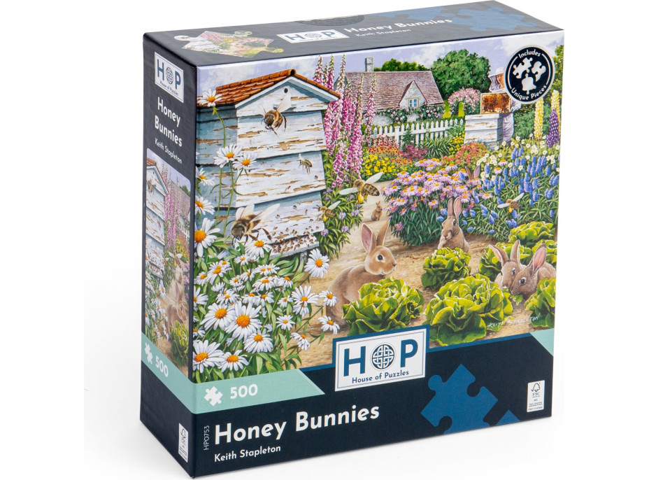HOP Puzzle Sladkí zajačikovia 500 dielikov
