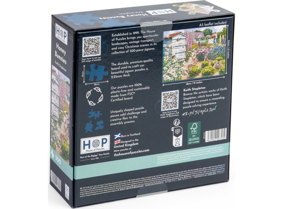 HOP Puzzle Sladkí zajačikovia 500 dielikov