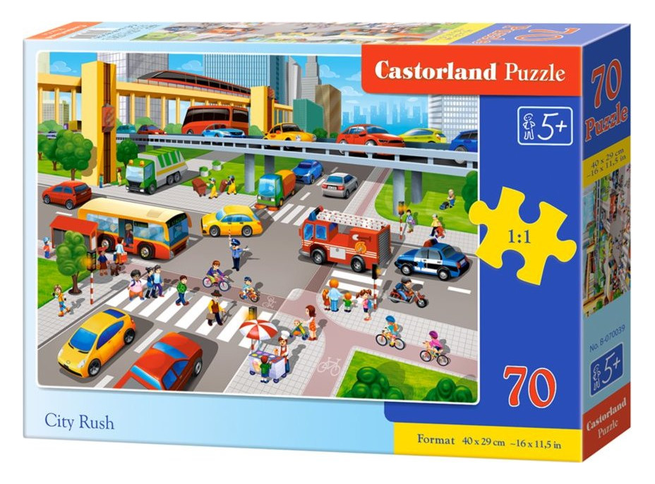 CASTORLAND Puzzle Vyťažená križovatka 70 dielikov