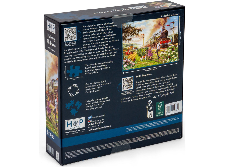 HOP Puzzle Železničné deti 1000 dielikov