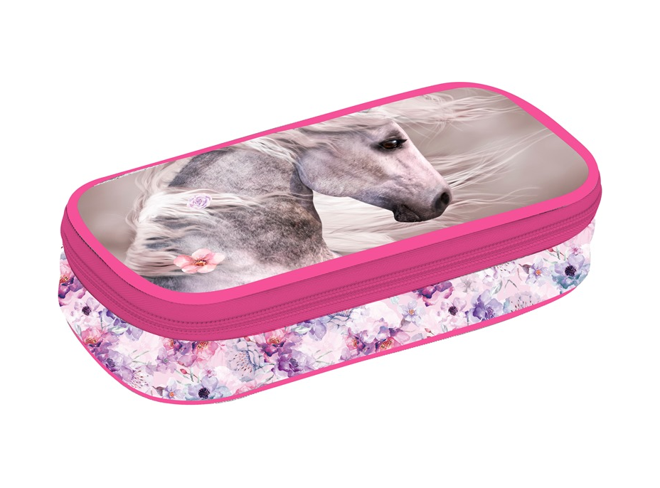 OXYBAG Školský peračník etue komfort jednoposchodový Kôň romantic