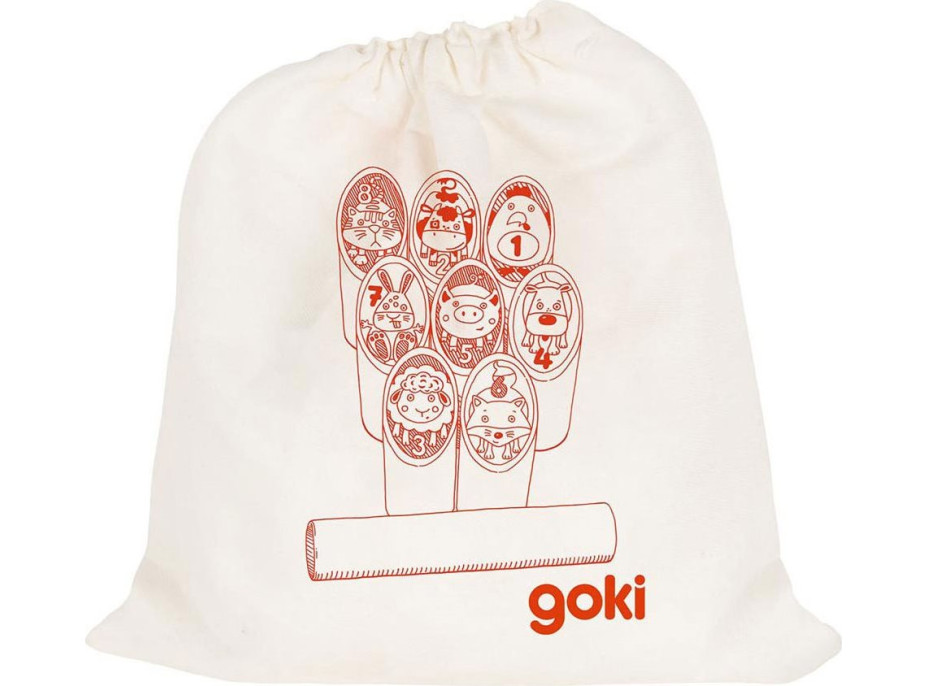 GOKI Vikingská hra Kubb Zvieratká