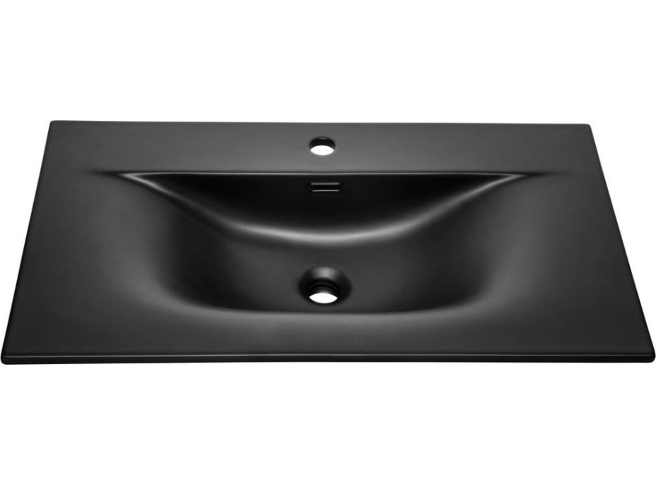 Keramické umývadlo SKY 81 cm DP - čierne matné