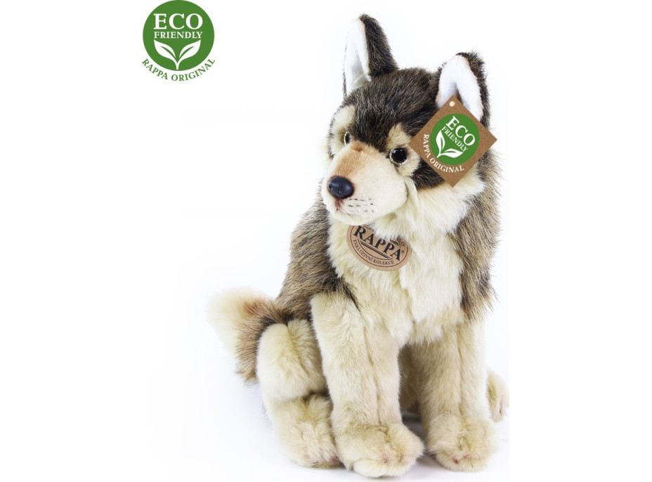 Rappa Plyšový vlk sediaci 28 cm ECO-FRIENDLY