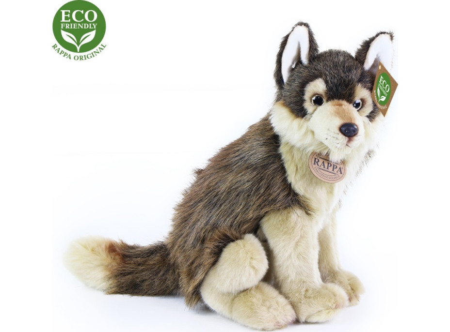 Rappa Plyšový vlk sediaci 28 cm ECO-FRIENDLY