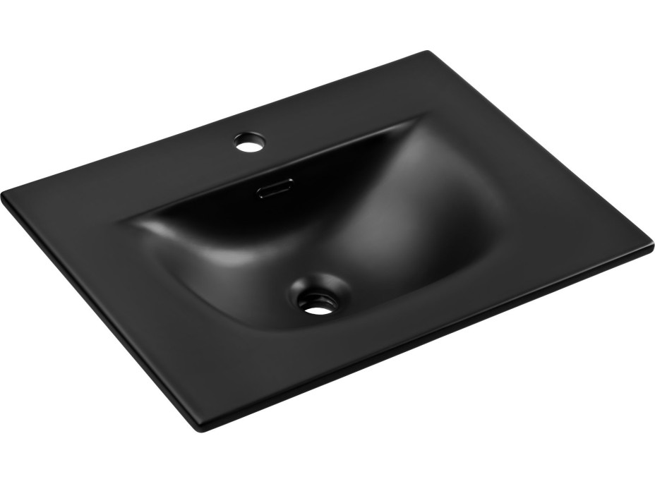 Keramické umývadlo SKY 61 cm DP - čierne matné