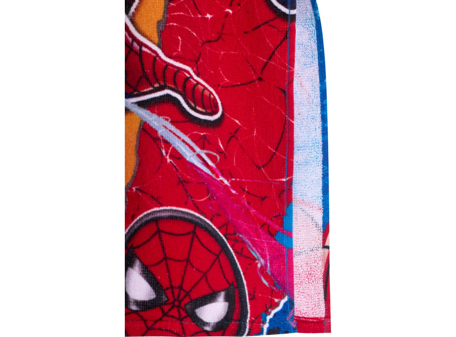 Detská bavlnená osuška s kapucňou SPIDER-MAN 55x110 cm