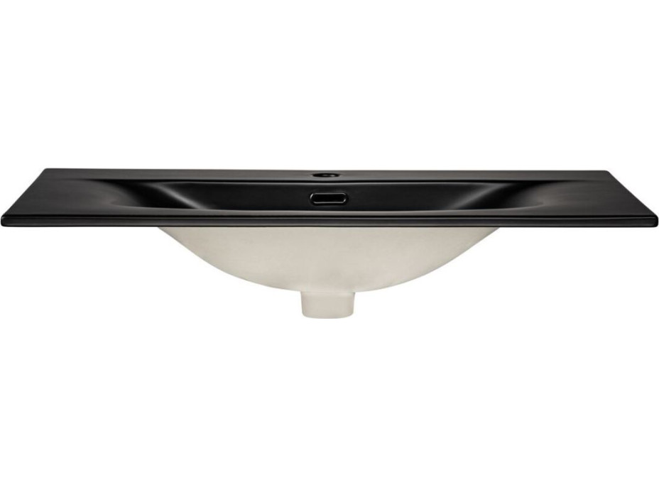 Keramické umývadlo SKY 81 cm DP - čierne matné