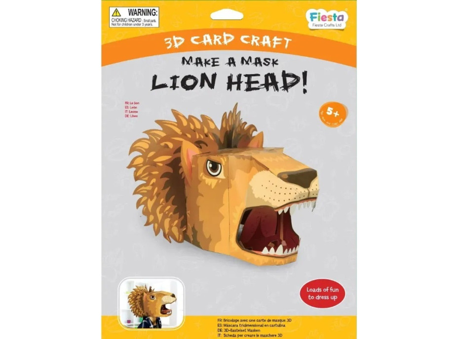 Fiesta Crafts Kreatívna sada 3D maska Lev
