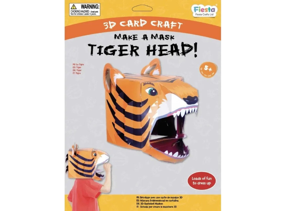 Fiesta Crafts Kreatívna sada 3D maska Tiger