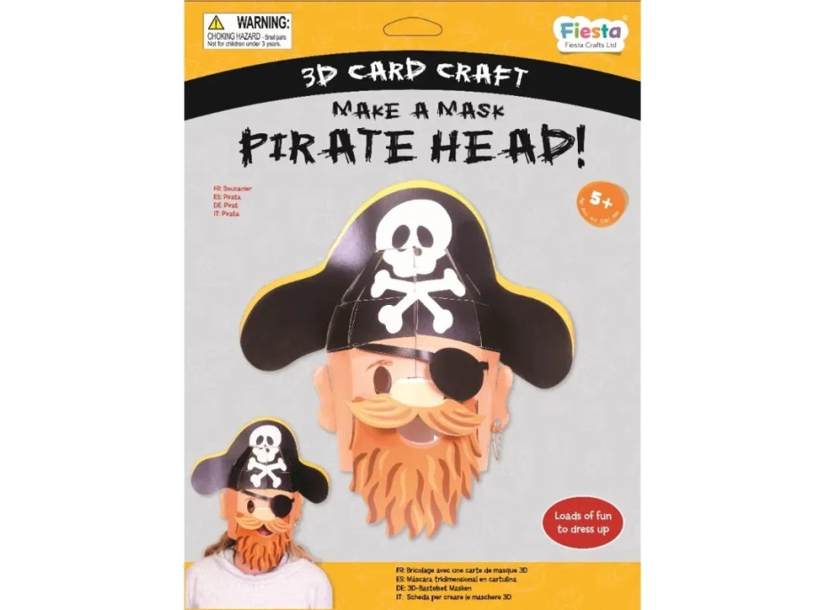 Fiesta Crafts Kreatívna súprava 3D maska Pirát