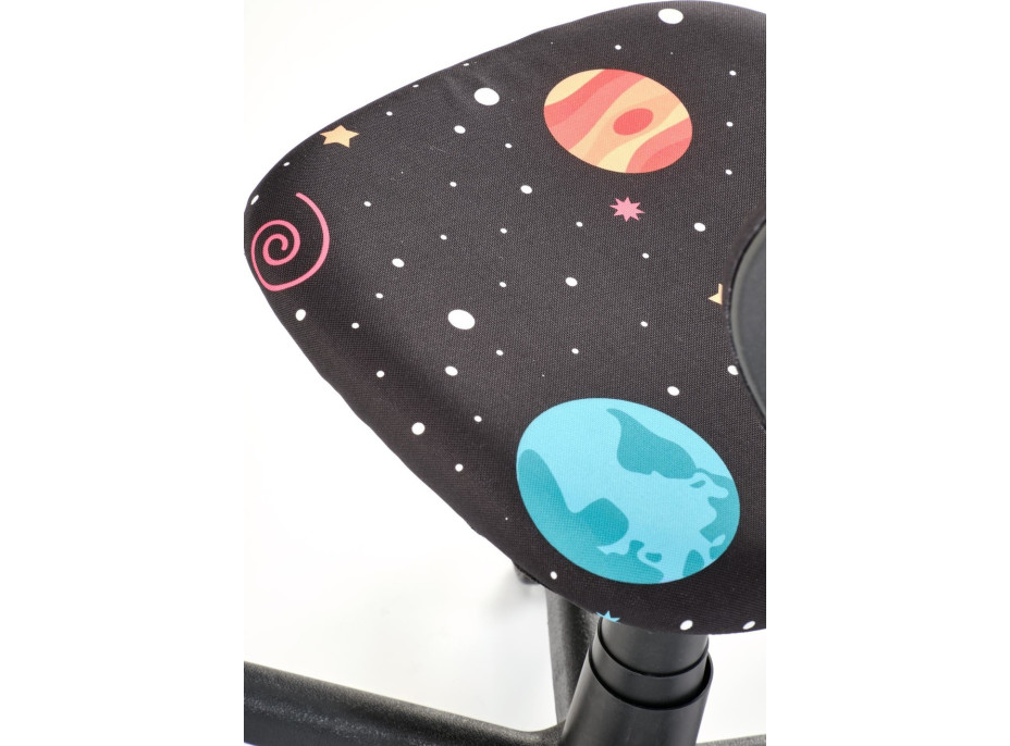 Detská otočná stolička BINGO - Space - čierna