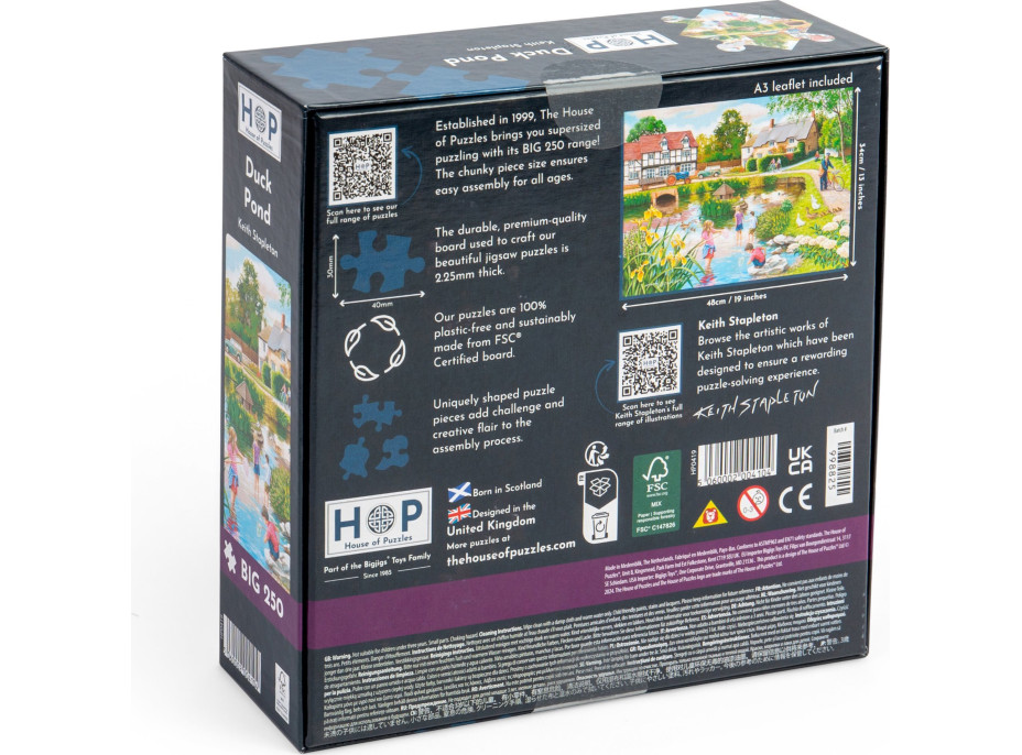 HOP Puzzle Kačací rybník BIG 250 dielikov