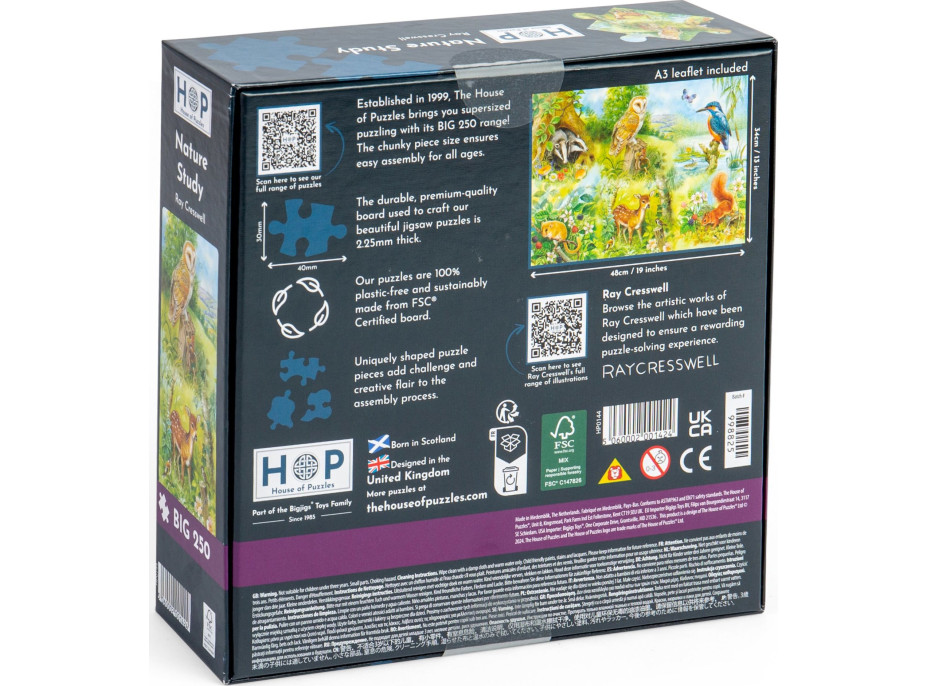 HOP Puzzle Štúdium prírody BIG 250 dielikov