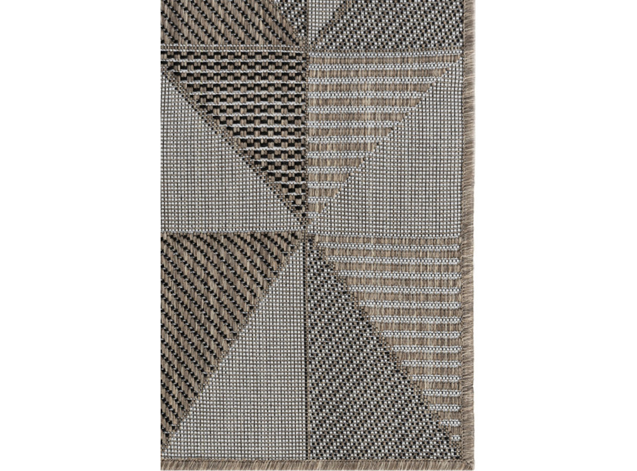 Kusový koberec TOLEDO Geometric - béžový/hnedý