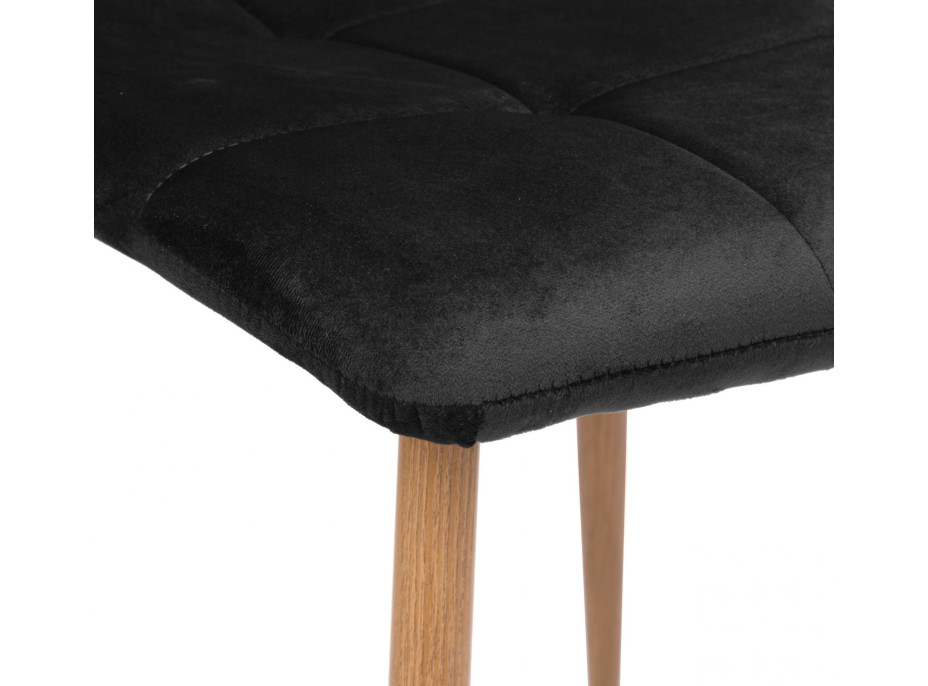 Jedálenská stolička MONTANA Velvet - čierna