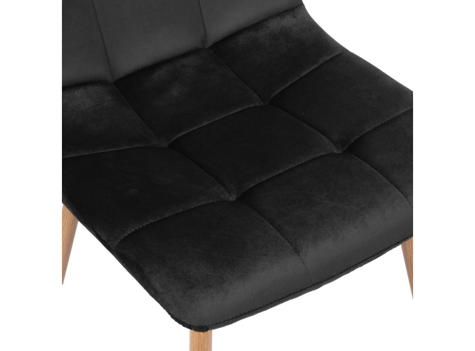 Jedálenská stolička MONTANA Velvet - čierna