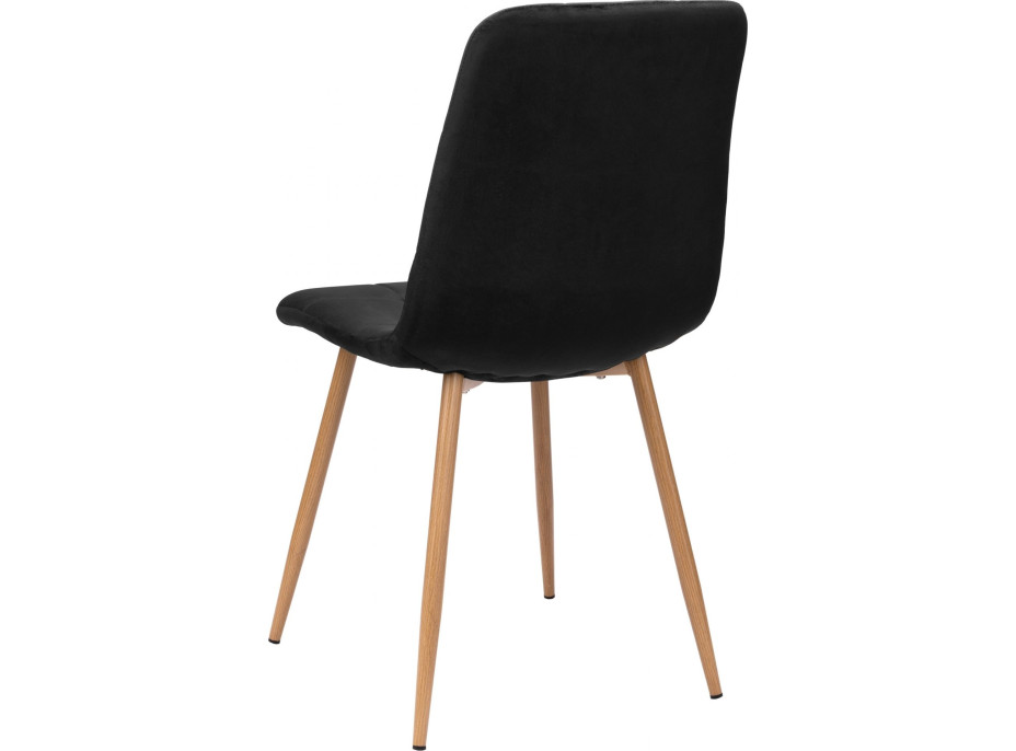 Jedálenská stolička MONTANA Velvet - čierna