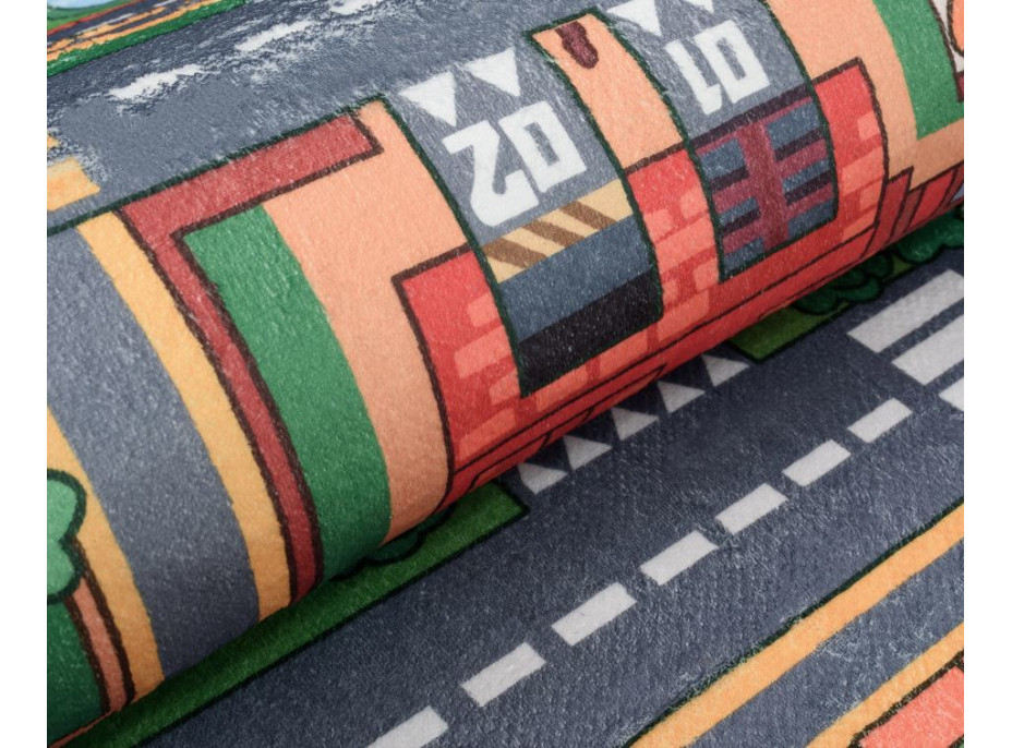 Detský kusový koberec FLANNEL PRINTED - V meste