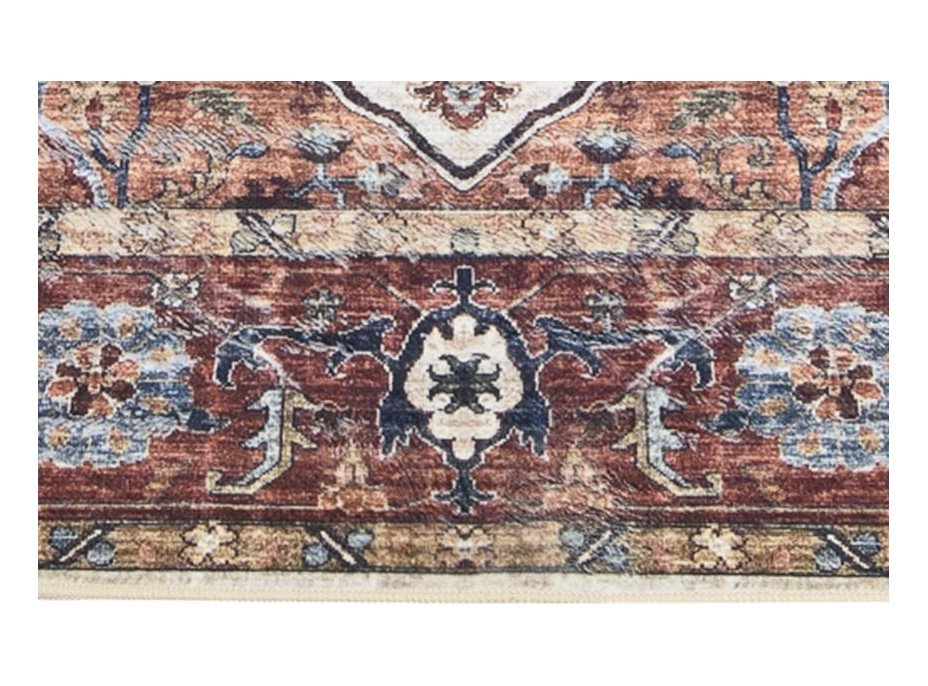 Kusový koberec FLANNEL PRINTED - Ornament - hnědý