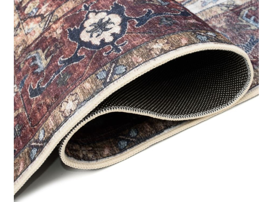 Kusový koberec FLANNEL PRINTED - Ornament - hnedý