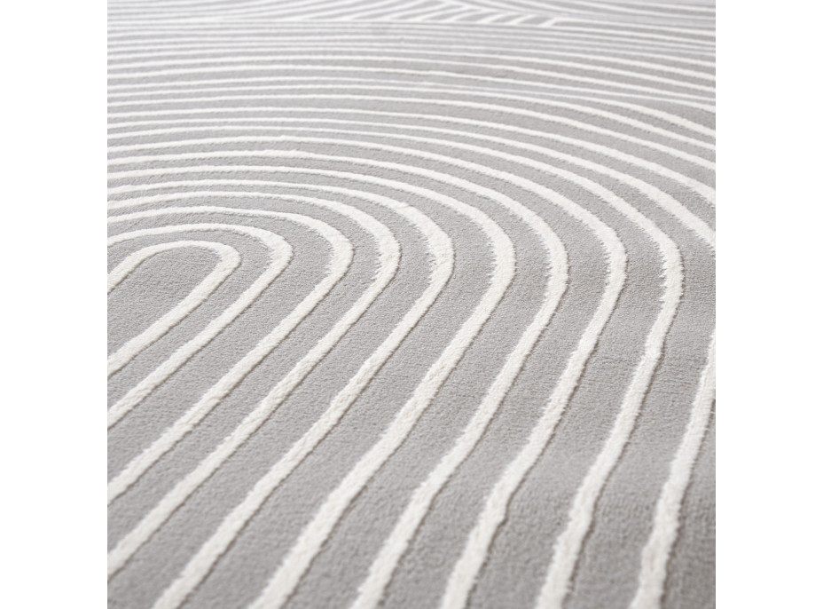 Kusový koberec ELLEN Dunes - šedý/bílý