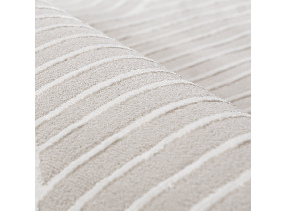 Kusový koberec ELLEN Waves - krémový/biely