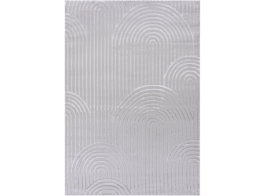 Kusový koberec ELLEN Waves - sivý