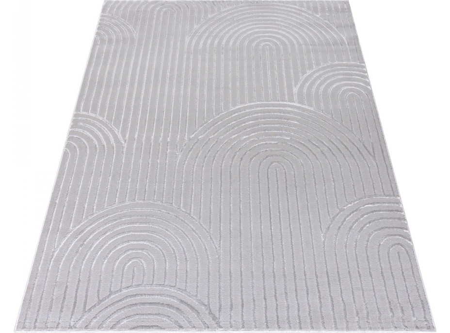 Kusový koberec ELLEN Waves - sivý